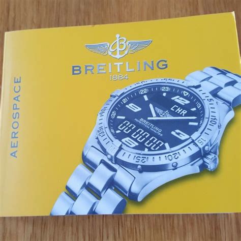 breitling aerospace titanium instructions|breitling aerospace instruction manual.